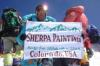 Sherpa painting on EVERESt